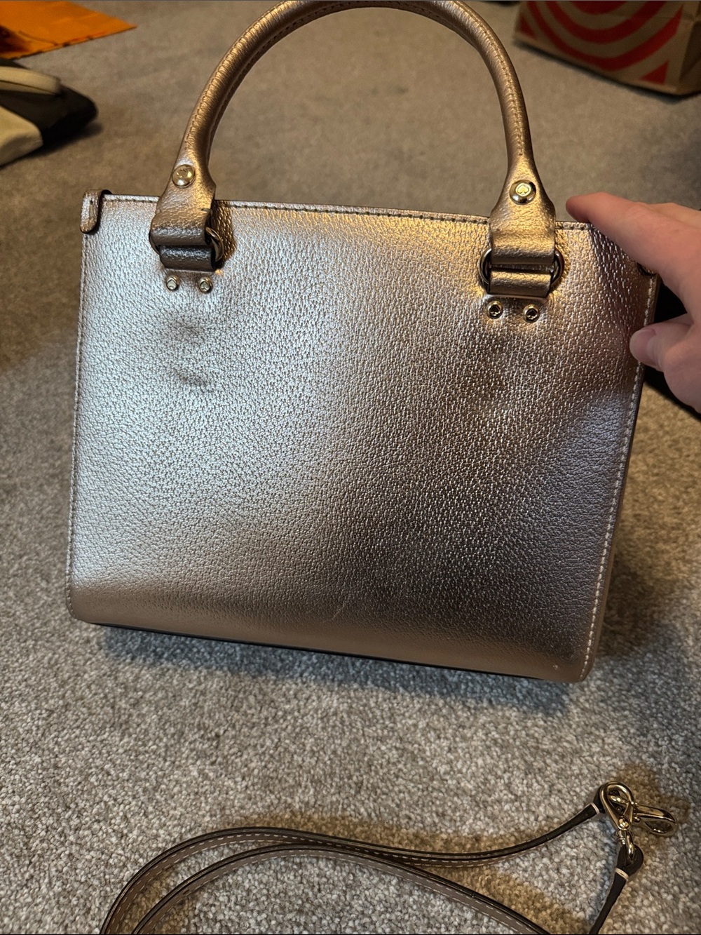 kate spade Metallic rose Gold Small Satchel - Picture 5 of 8